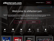 Tablet Screenshot of emastercam.com